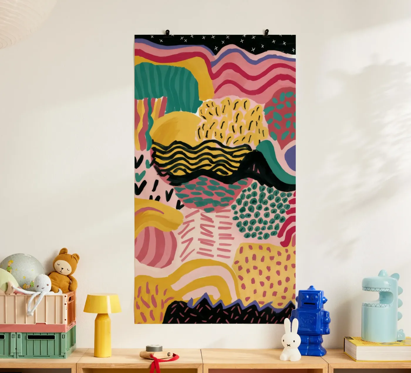 Golfvorm Groef poster van Lumi Eyes