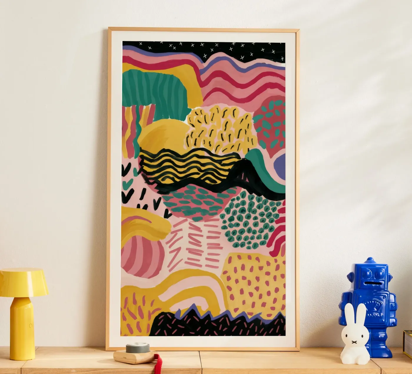 Golfvorm Groef poster van Lumi Eyes