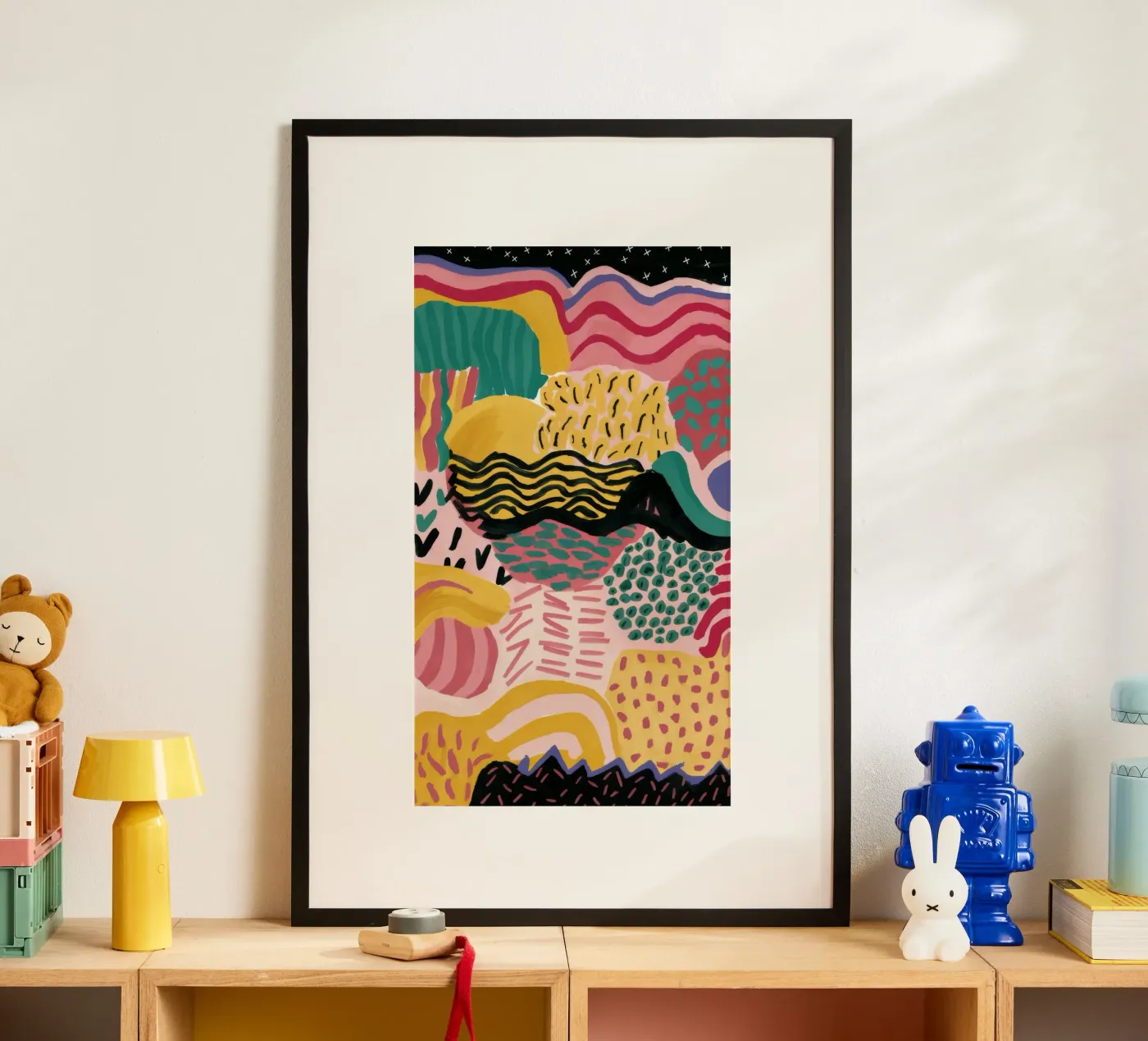 Golfvorm Groef poster van Lumi Eyes