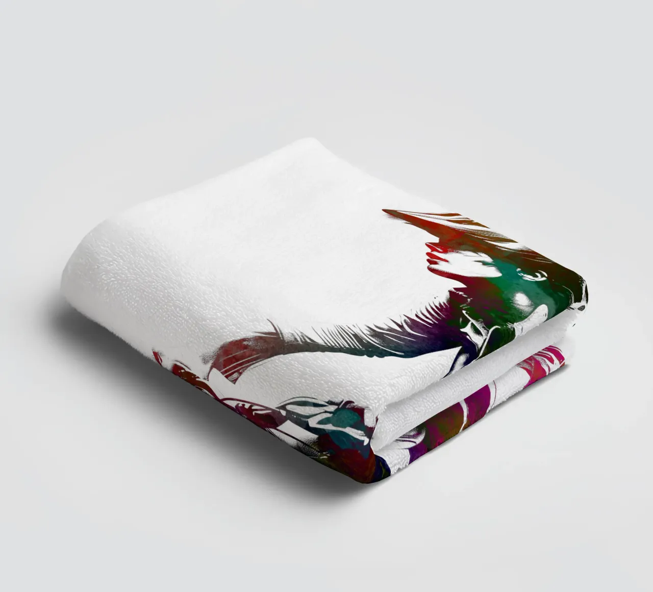 Bike girl sport art white towel by SPORT
