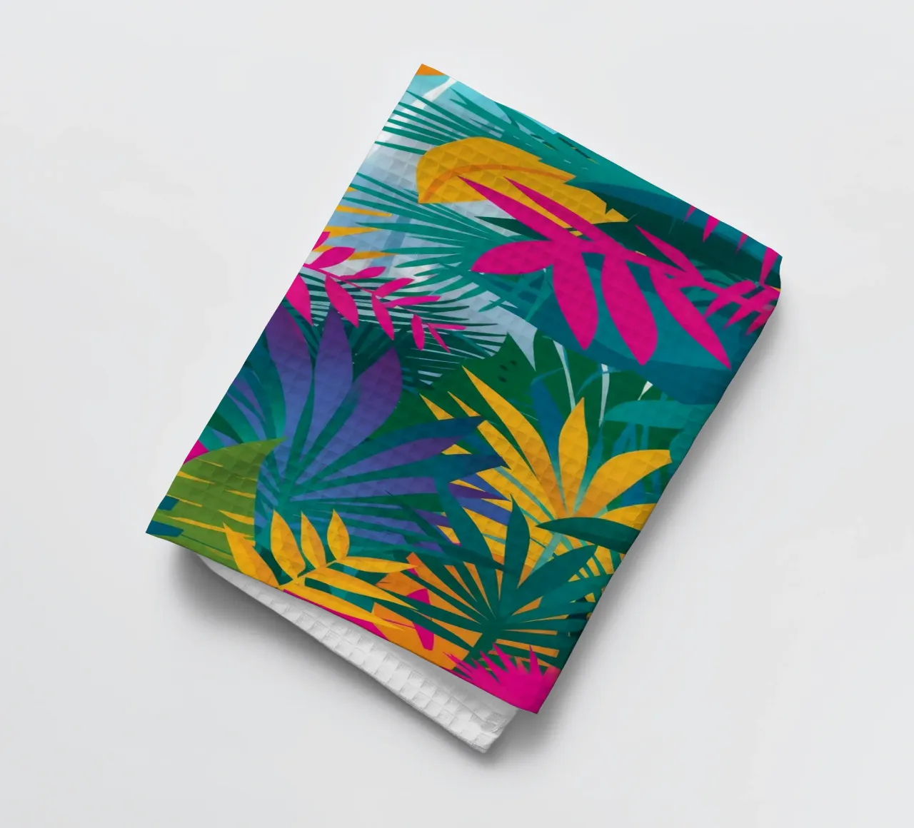 Neon Jungle Dream tea towel by Paez Harmony