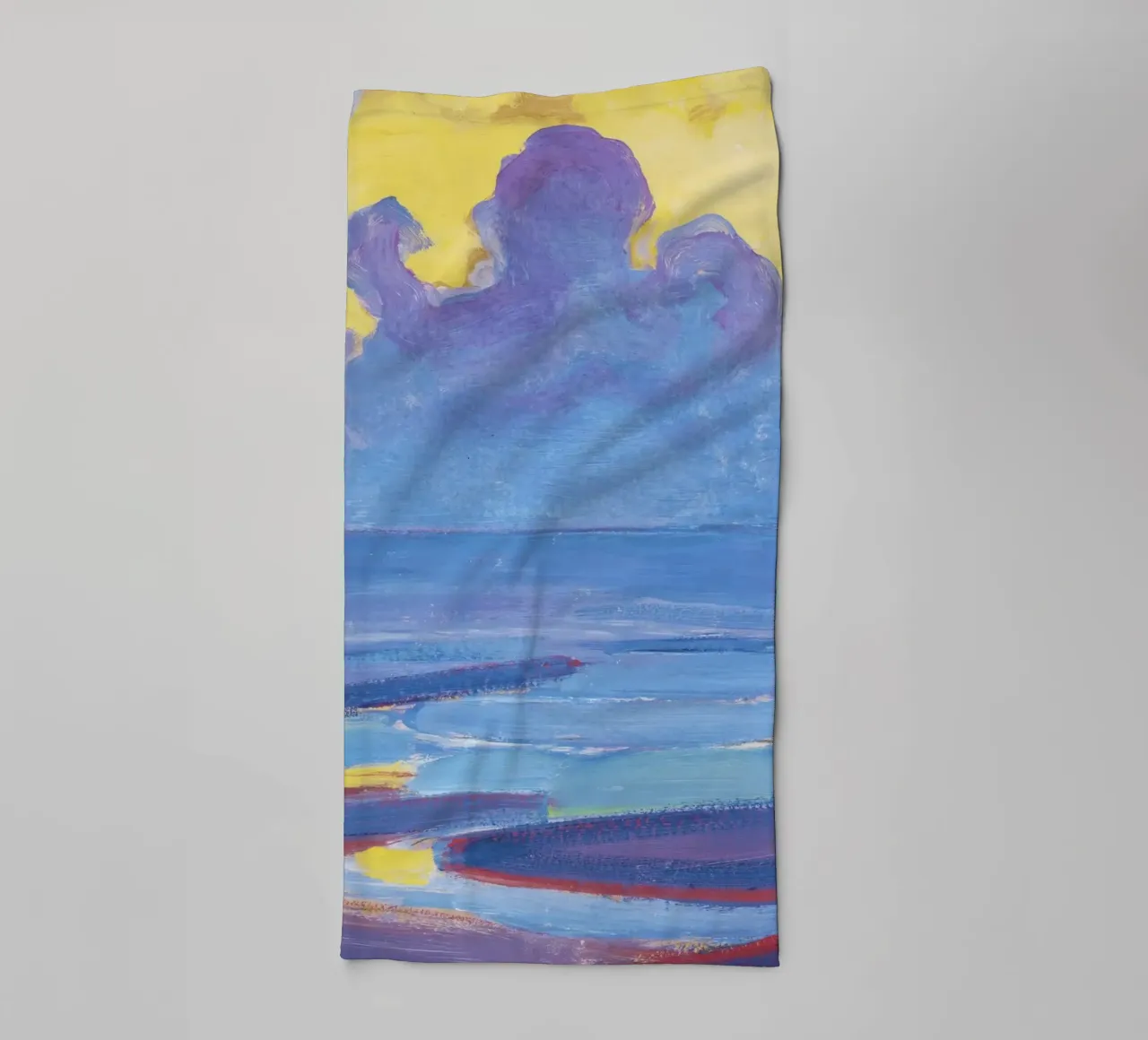 In riva al mare (1909) di Piet Mondrian asciugamano da bagno da Venus Art