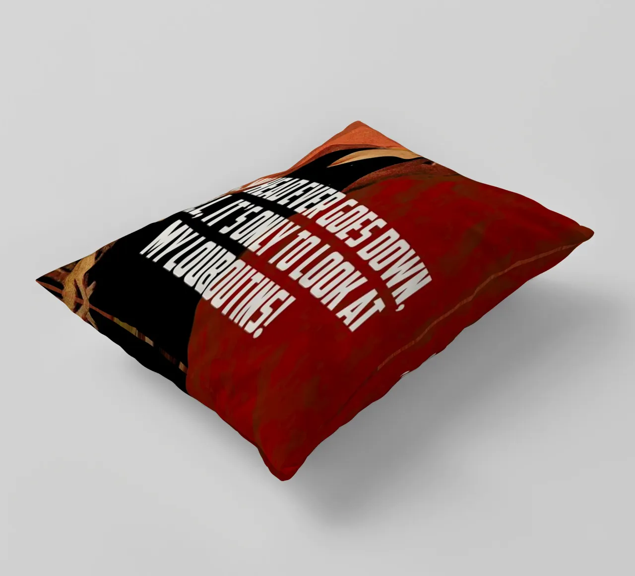 If My Head Ever Goes Down cuscino da Gallery Print and Art Limited