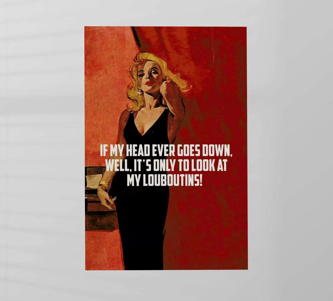 If My Head Ever Goes Down pellicola backlit da Gallery Print and Art Limited
