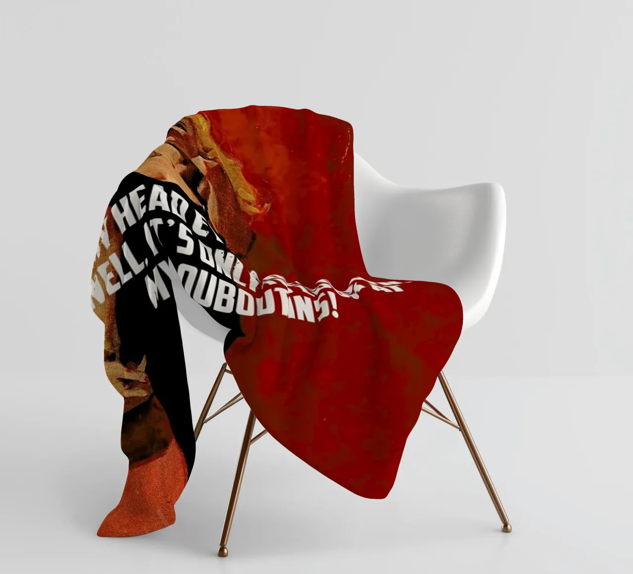 If My Head Ever Goes Down coperta in pile da Gallery Print and Art Limited