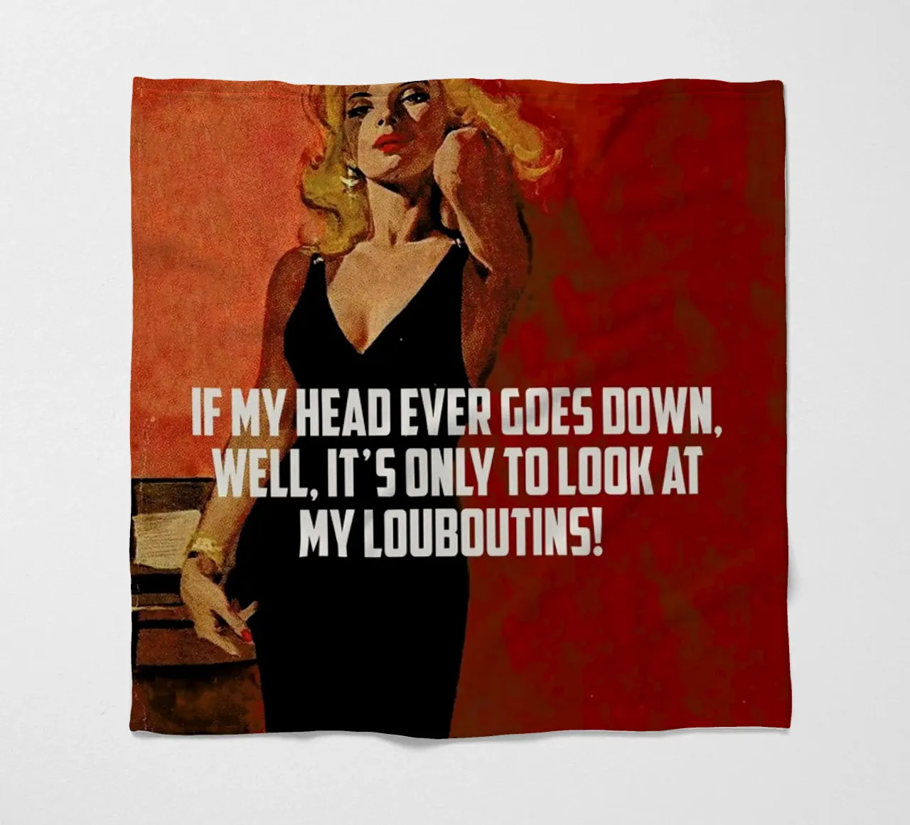 If My Head Ever Goes Down coperta in pile da Gallery Print and Art Limited