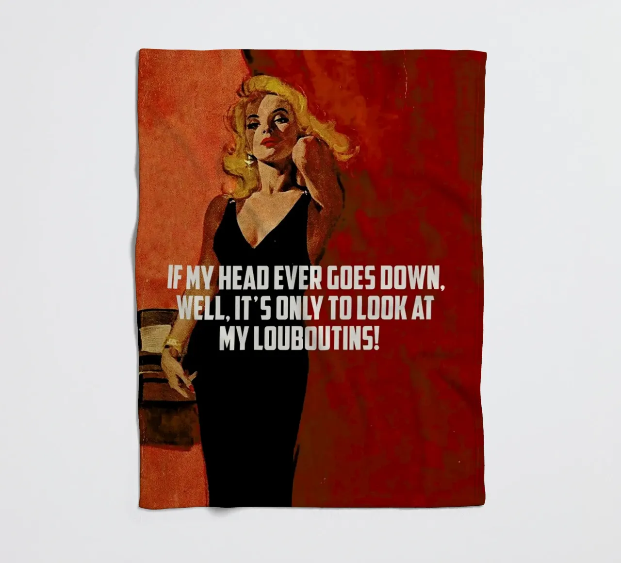 If My Head Ever Goes Down coperta in pile da Gallery Print and Art Limited