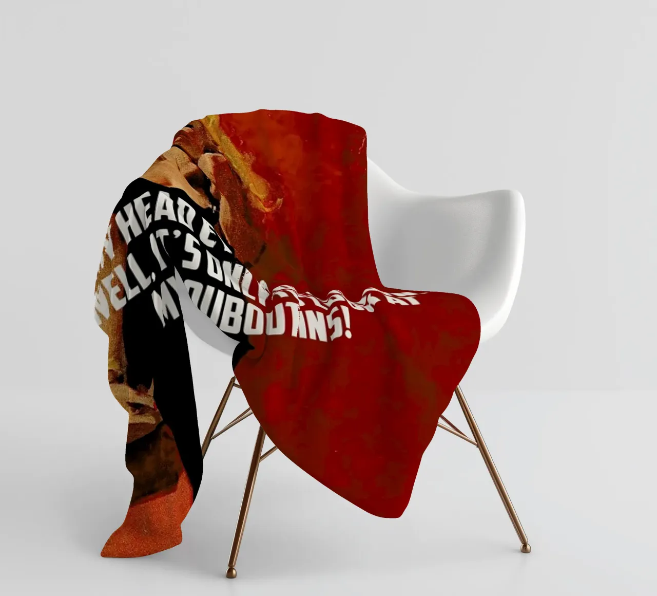 If My Head Ever Goes Down coperta in pile da Gallery Print and Art Limited