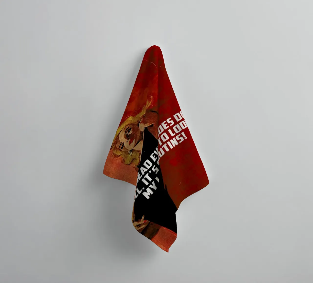 If My Head Ever Goes Down asciugamano da bagno da Gallery Print and Art Limited