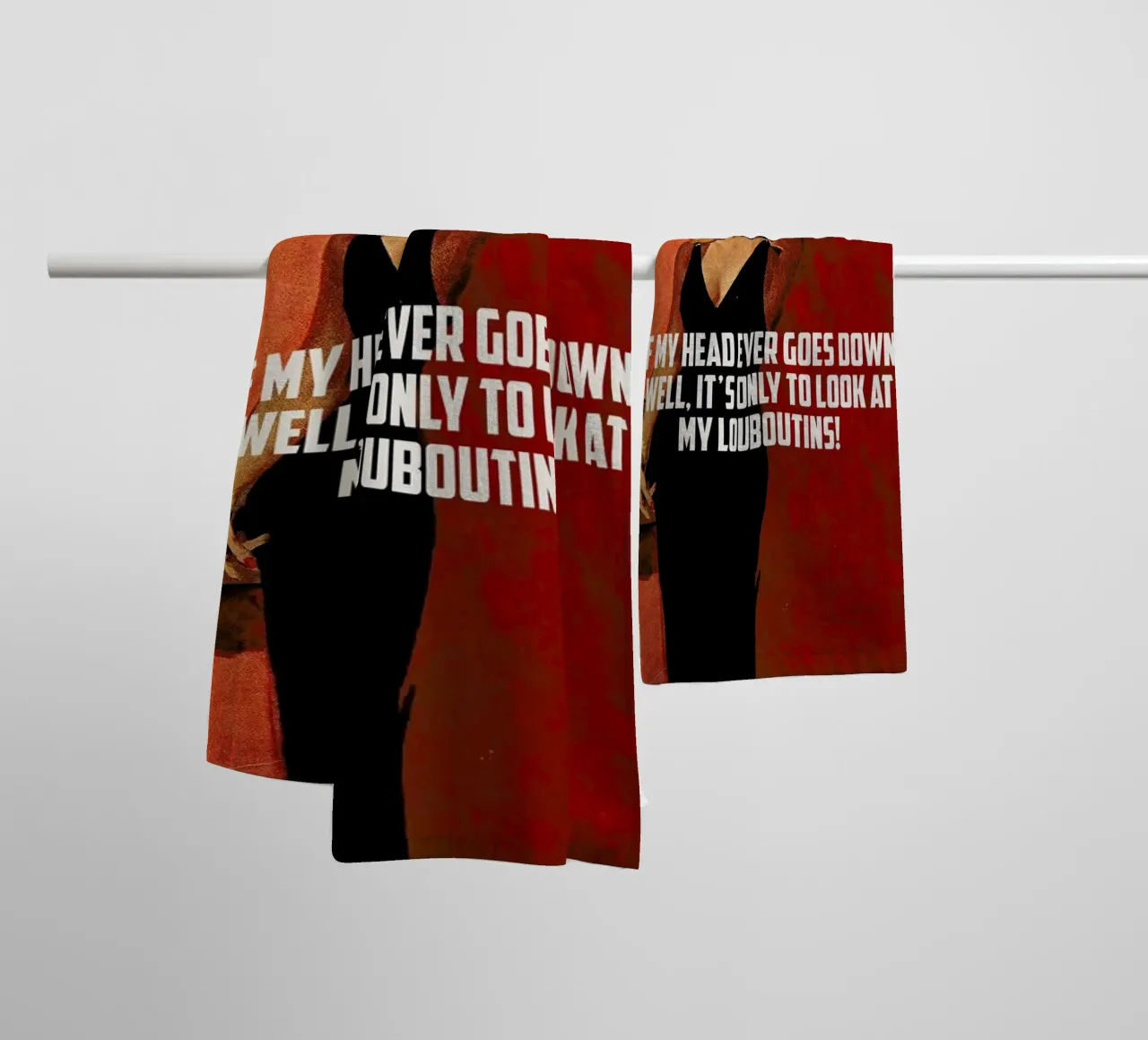 If My Head Ever Goes Down asciugamano da bagno da Gallery Print and Art Limited