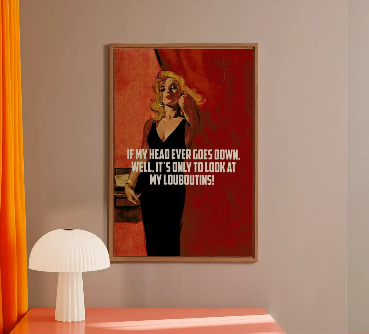 If My Head Ever Goes Down alluminio dibond da Gallery Print and Art Limited