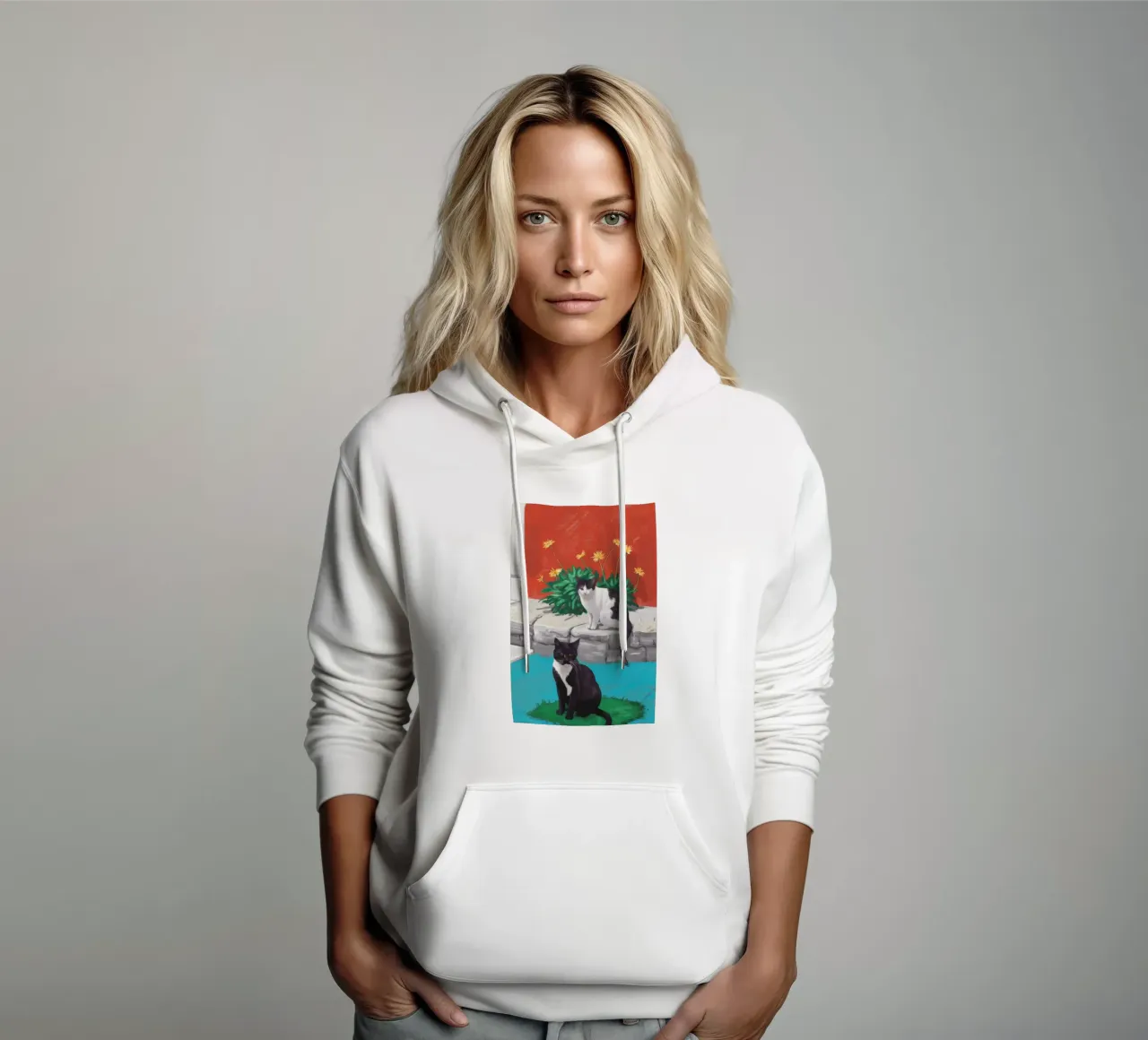 Tuxedo Bloom Perch felpa con cappuccio da Lumi Eyes