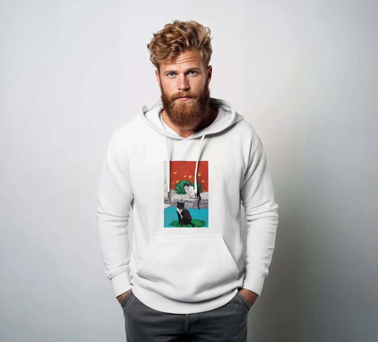 Tuxedo Bloom Perch felpa con cappuccio da Lumi Eyes