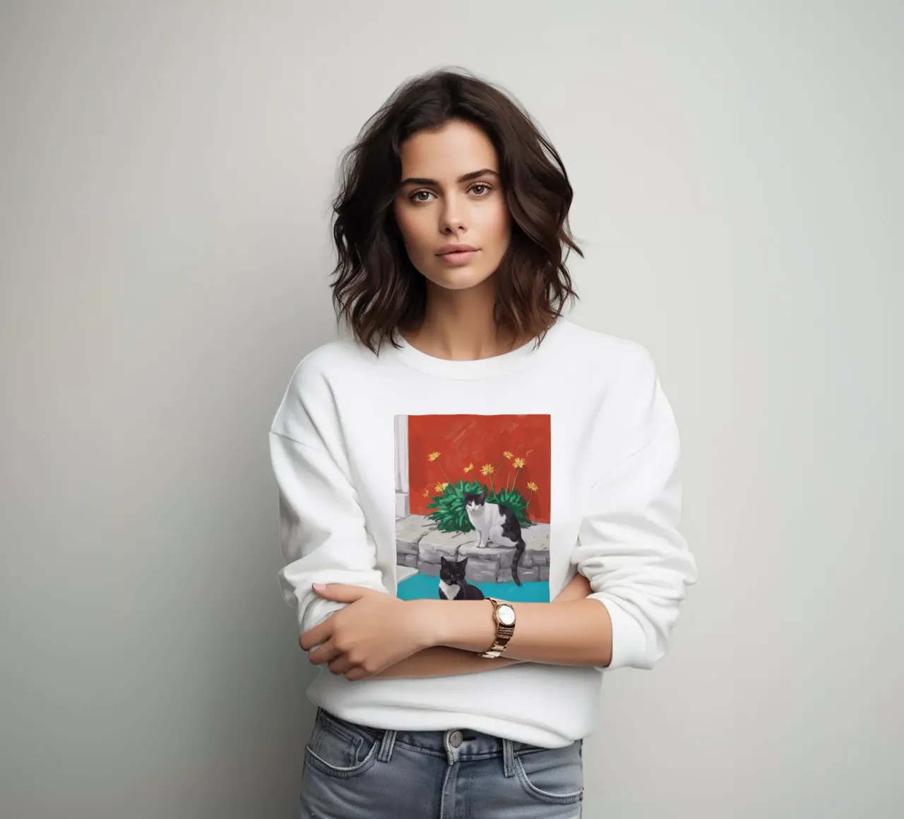 Smoking-Blütenbarsch Sweatshirt von Lumi Eyes