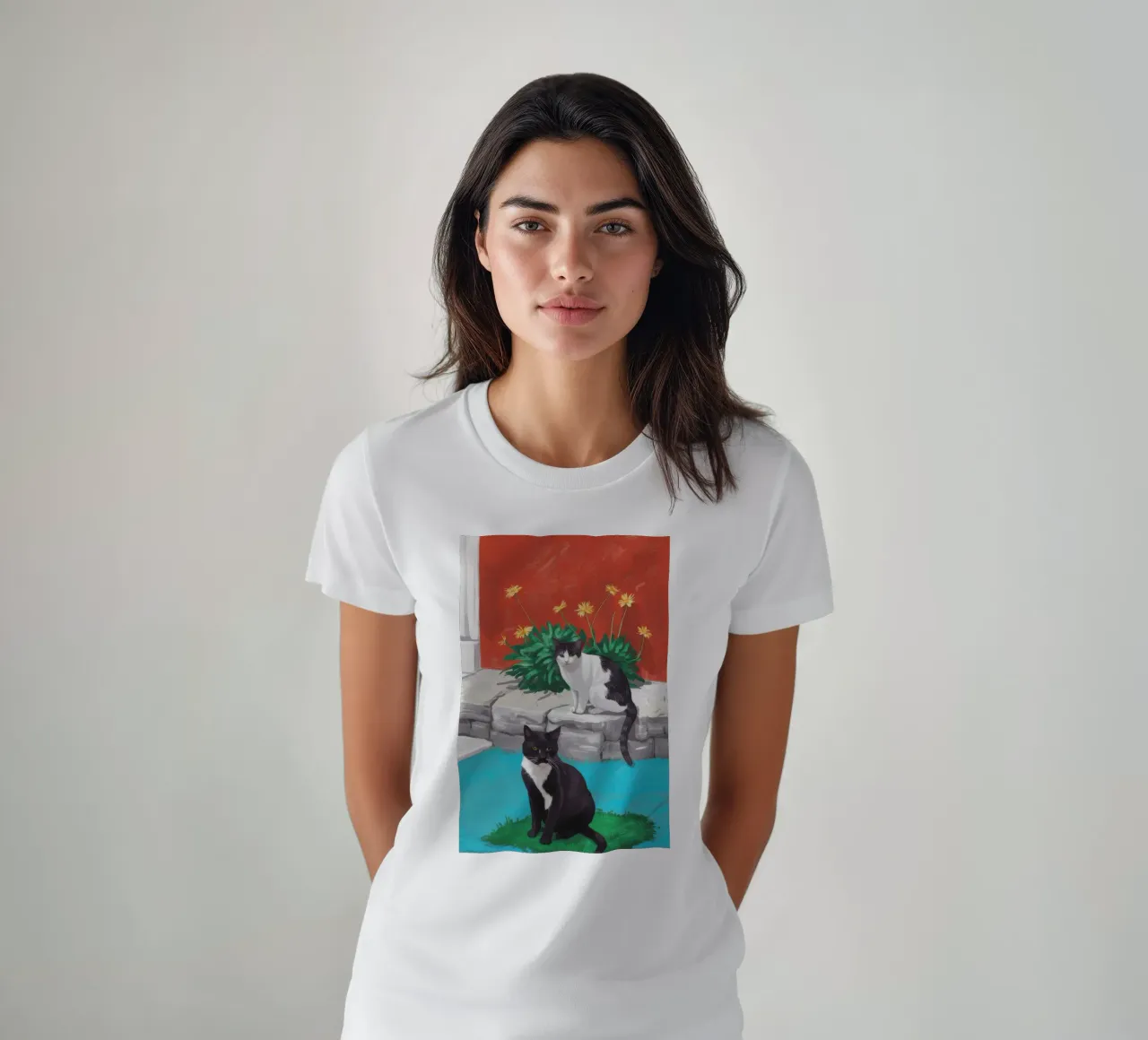 Tuxedo Bloom Perch t-shirt da Lumi Eyes