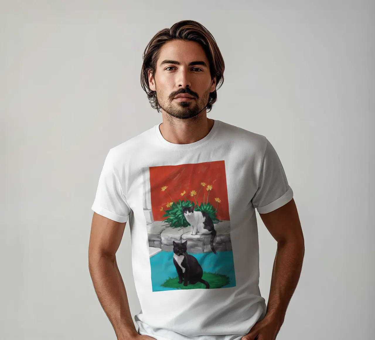 Tuxedo Bloom Perch t-shirt da Lumi Eyes