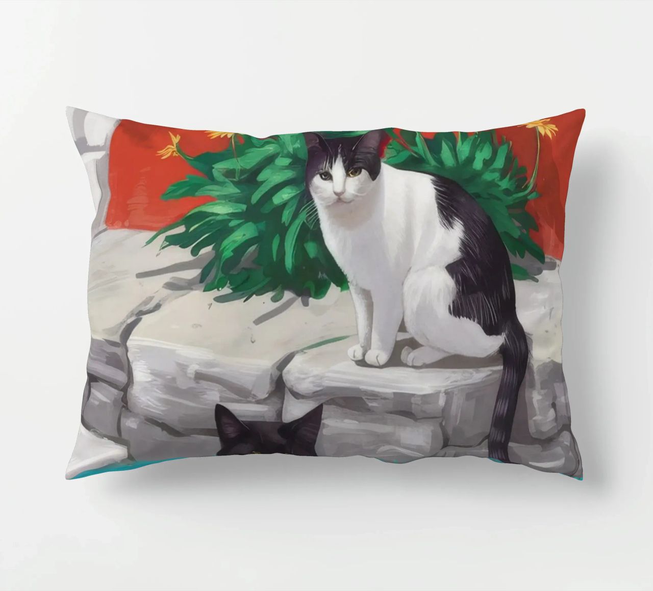 Tuxedo Bloom Perch cuscino da Lumi Eyes