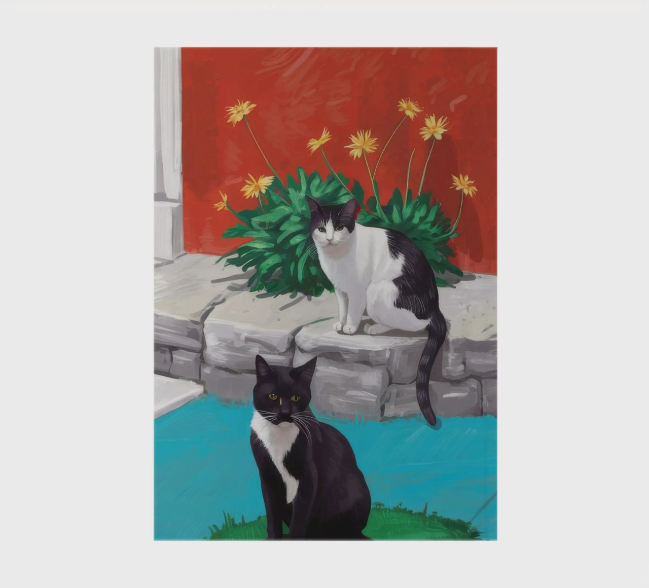 Tuxedo Bloom Perch notebook by Lumi Eyes