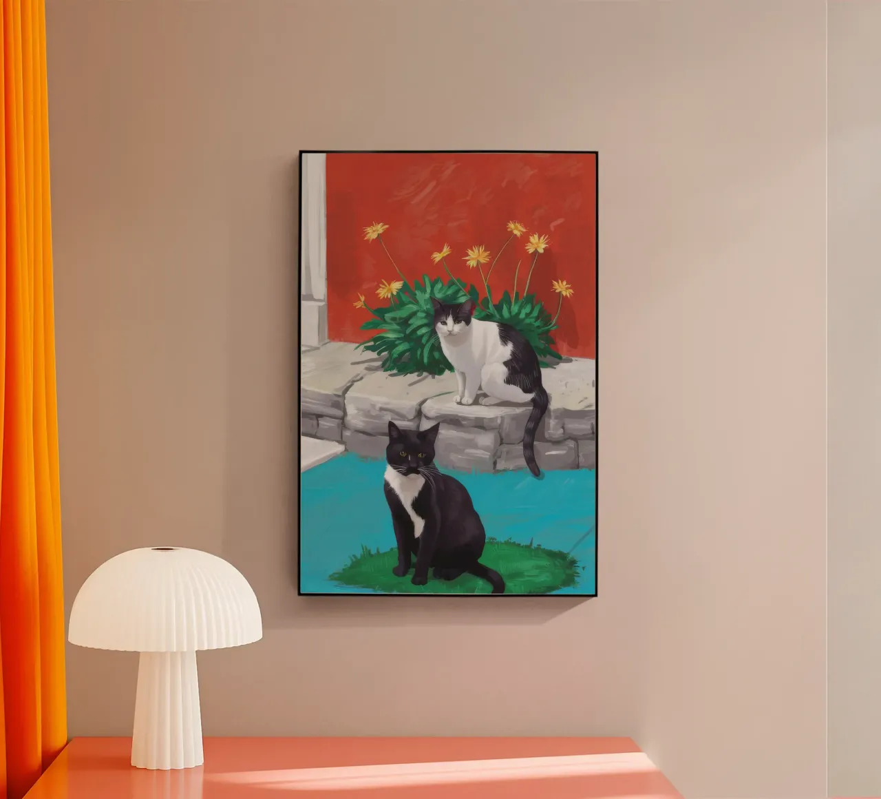 Tuxedo Bloom Perch plexiglass da Lumi Eyes