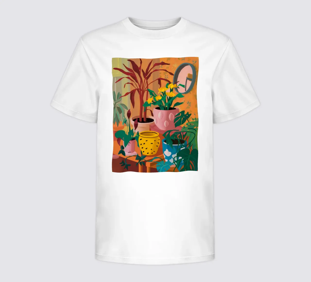 Sunset Plant Sill kids t-shirt by Paez Harmony