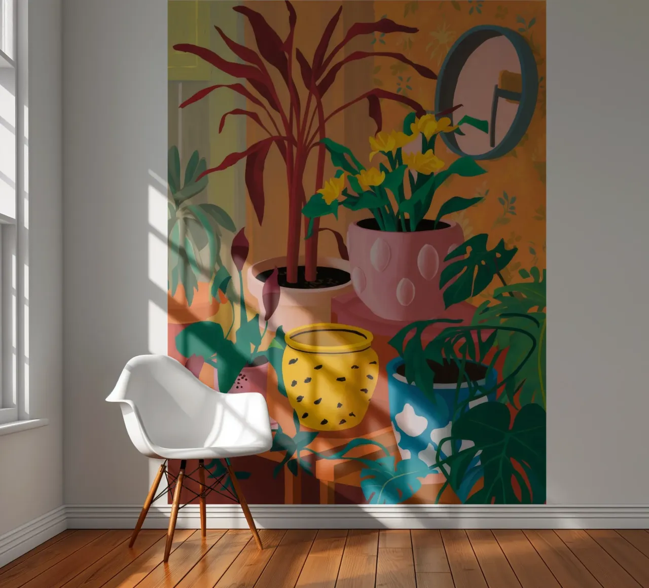 Sunset Plant Sill photo wallpaper by Paez Harmony