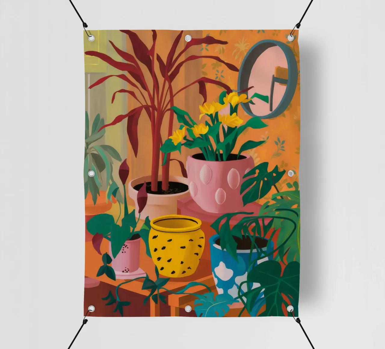 Sunset Plant Sill pvc cover by Paez Harmony