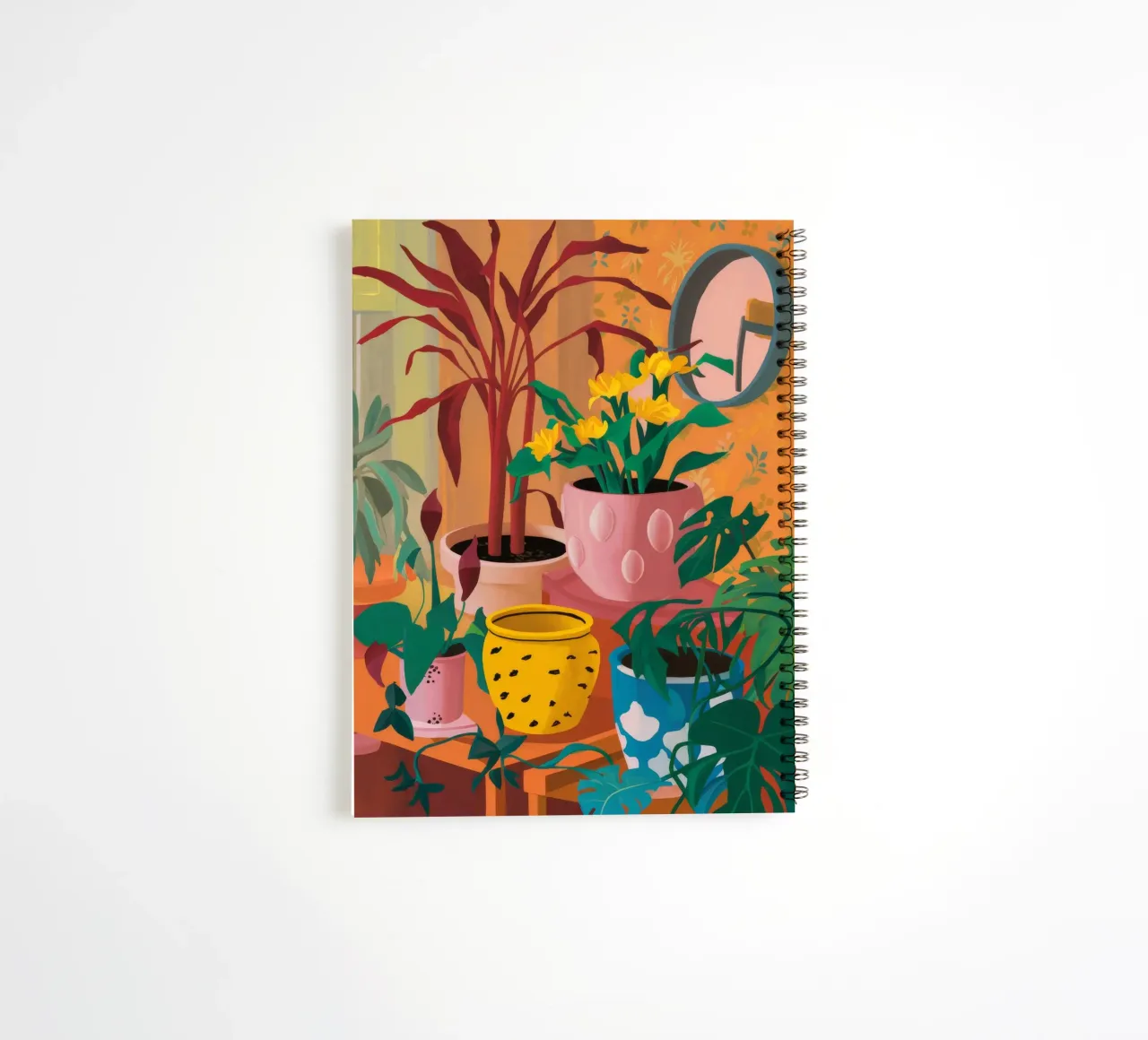 Sunset Plant Sill cuaderno de espiral de Paez Harmony