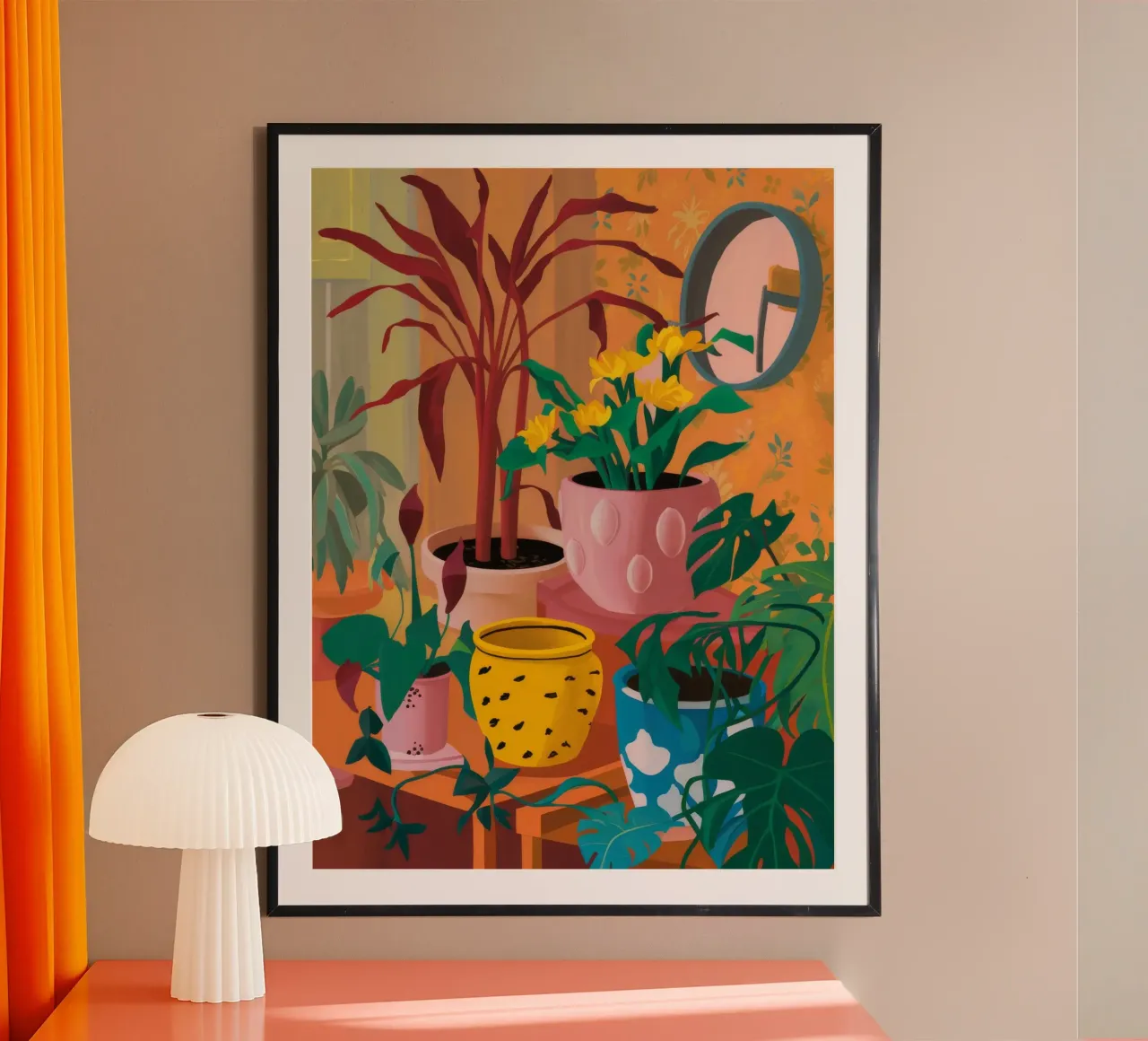 Sunset Plant Sill hahnemühle by Paez Harmony