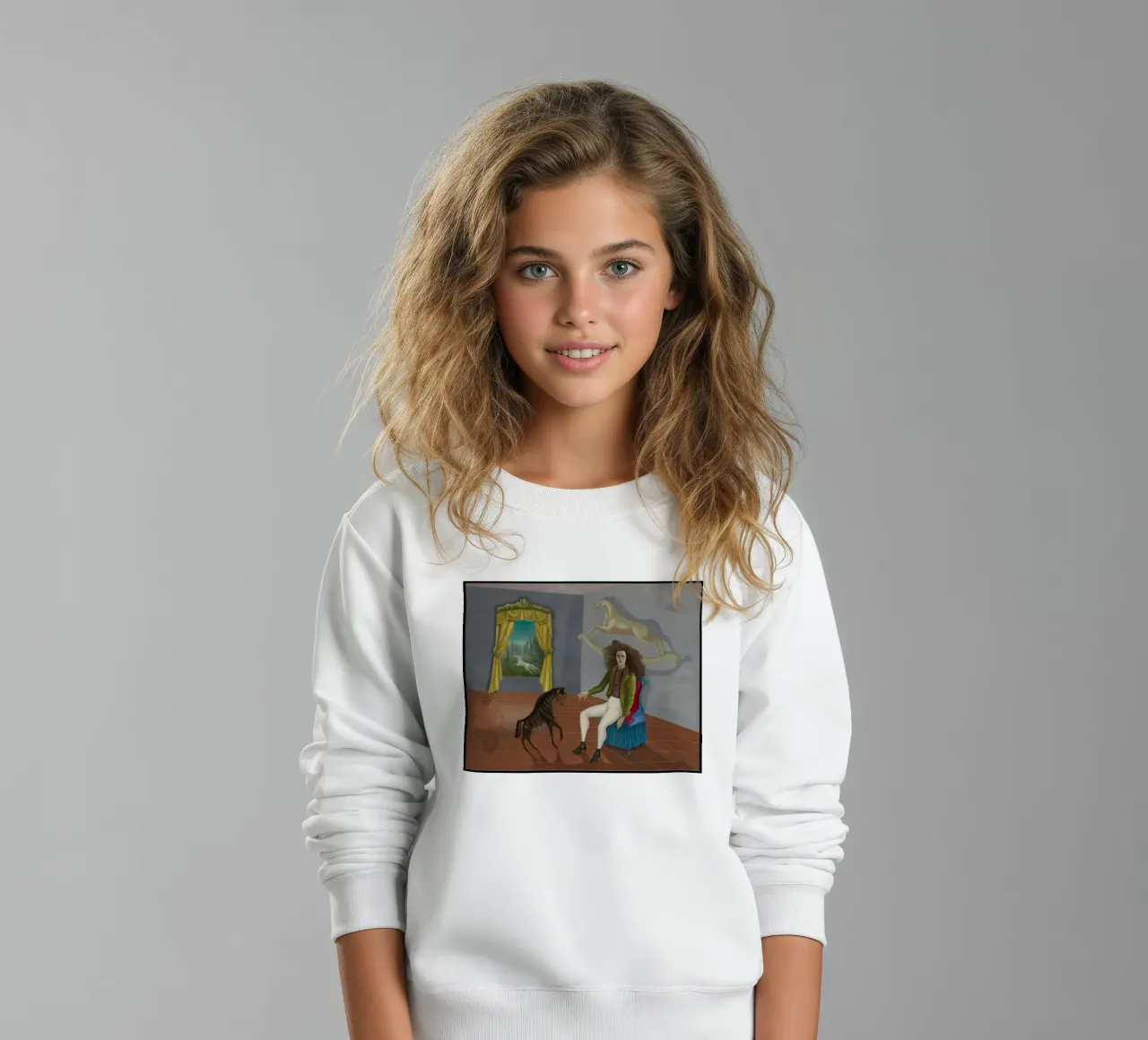 Autoritratto di Leonora Carrington felpa bambino da Kunze Gallery