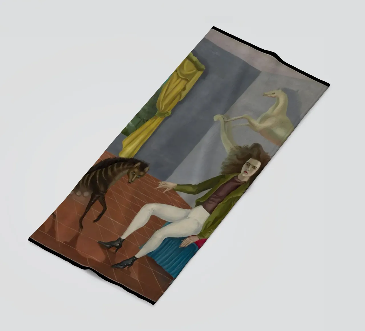 Autoritratto di Leonora Carrington telo mare da Kunze Gallery