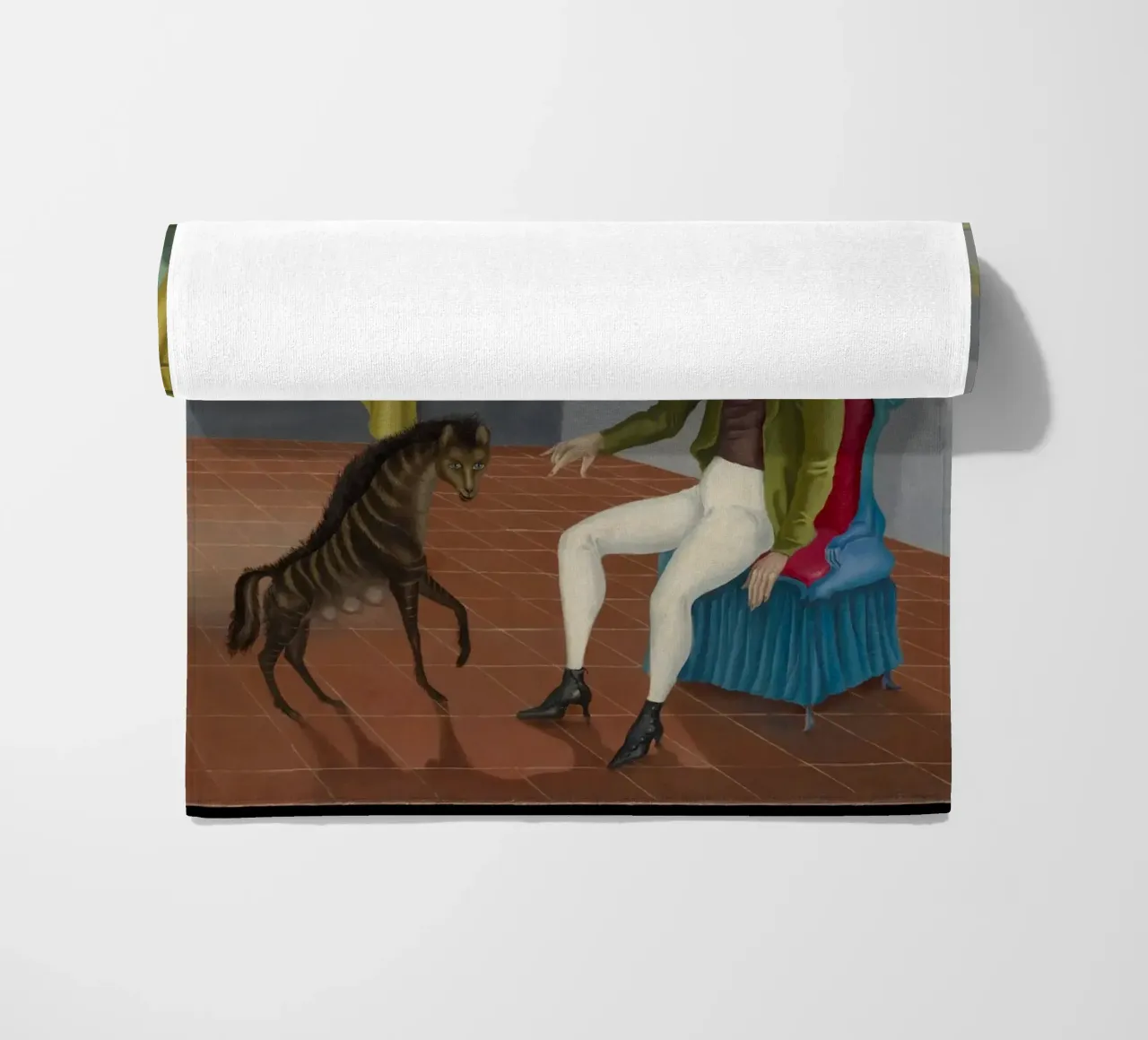 Autoritratto di Leonora Carrington telo mare da Kunze Gallery