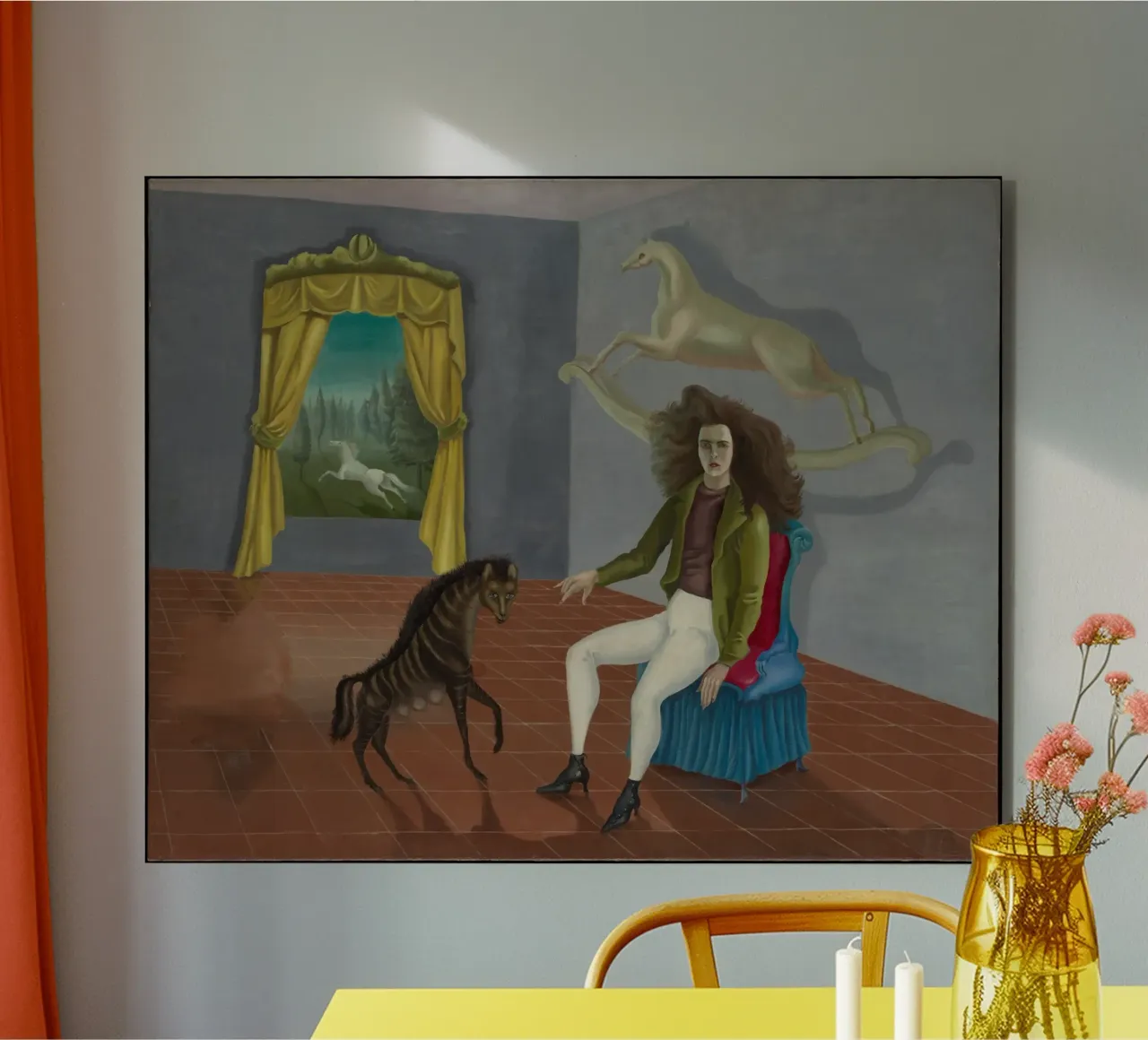 Autoritratto di Leonora Carrington alluminio dibond da Kunze Gallery