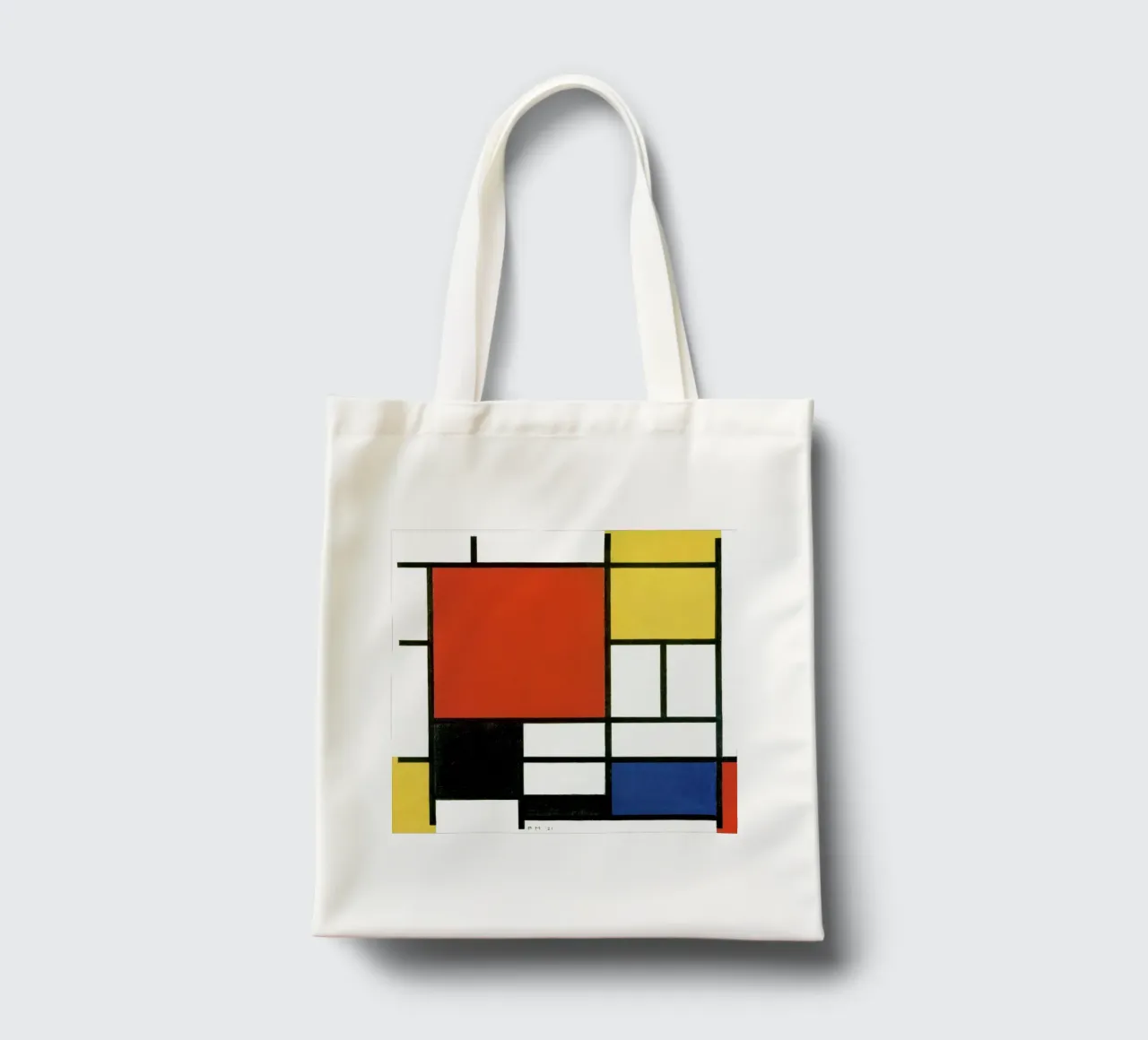 Composition with Red, Yellow, Blue, and Black by Piet Mondri tote bag by Venus Art