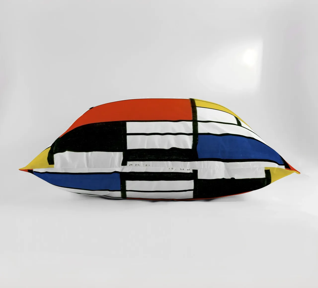 Composizione con rosso, giallo, blu e nero di Piet Mondri cuscino da Venus Art
