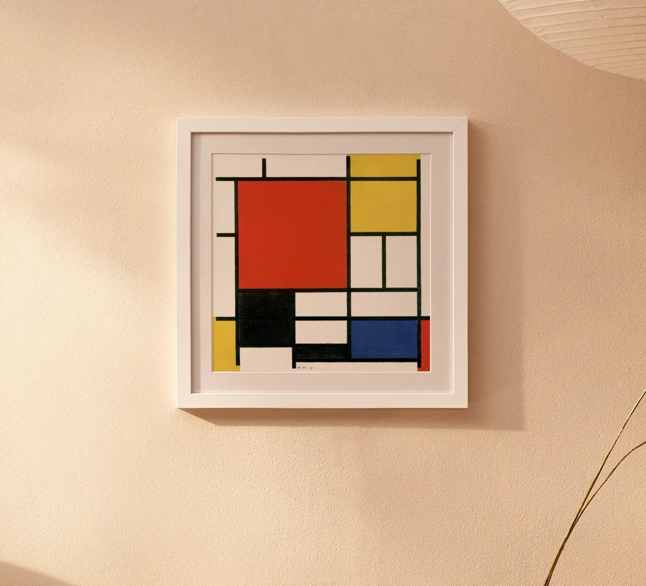 Komposition mit Rot, Gelb, Blau und Schwarz von Piet Mondri Poster von Venus Art
