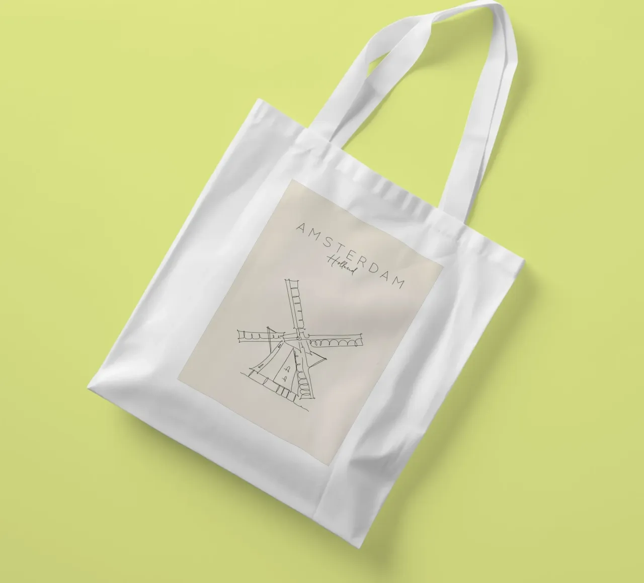 Amsterdam borsa in juta da The Cartography Collection
