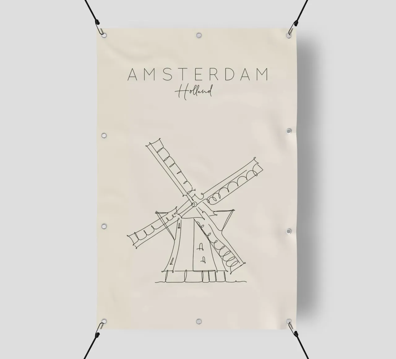 Amsterdam telo in pvc da The Cartography Collection
