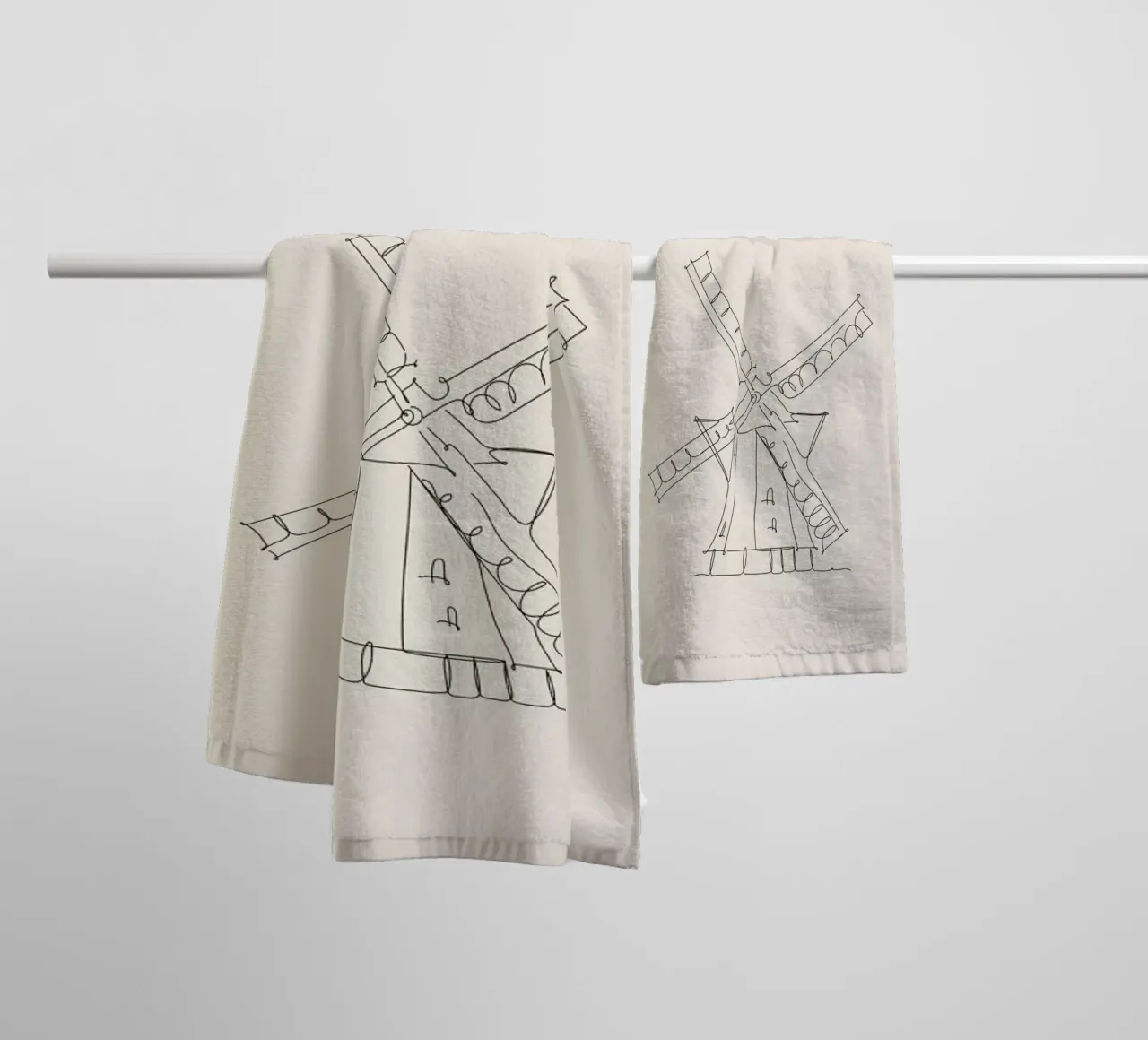 Amsterdam asciugamano da bagno da The Cartography Collection