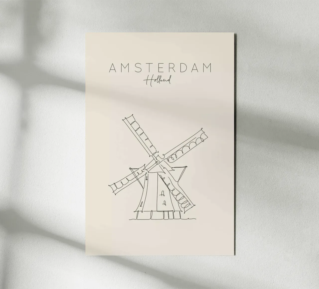 Amsterdam alluminio dibond da The Cartography Collection