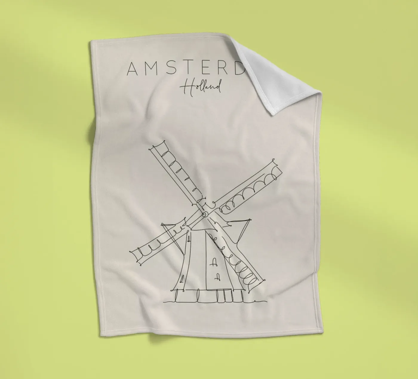 Amsterdam fleecedeken van The Cartography Collection