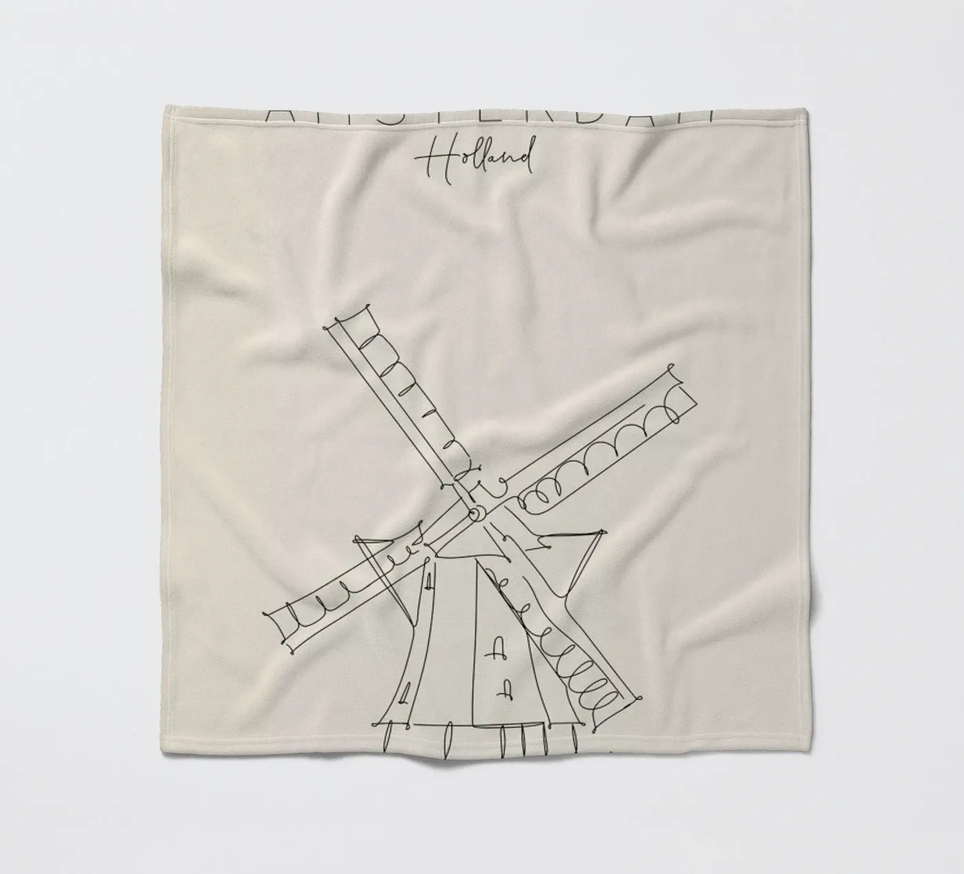 Amsterdam fleecedeken van The Cartography Collection