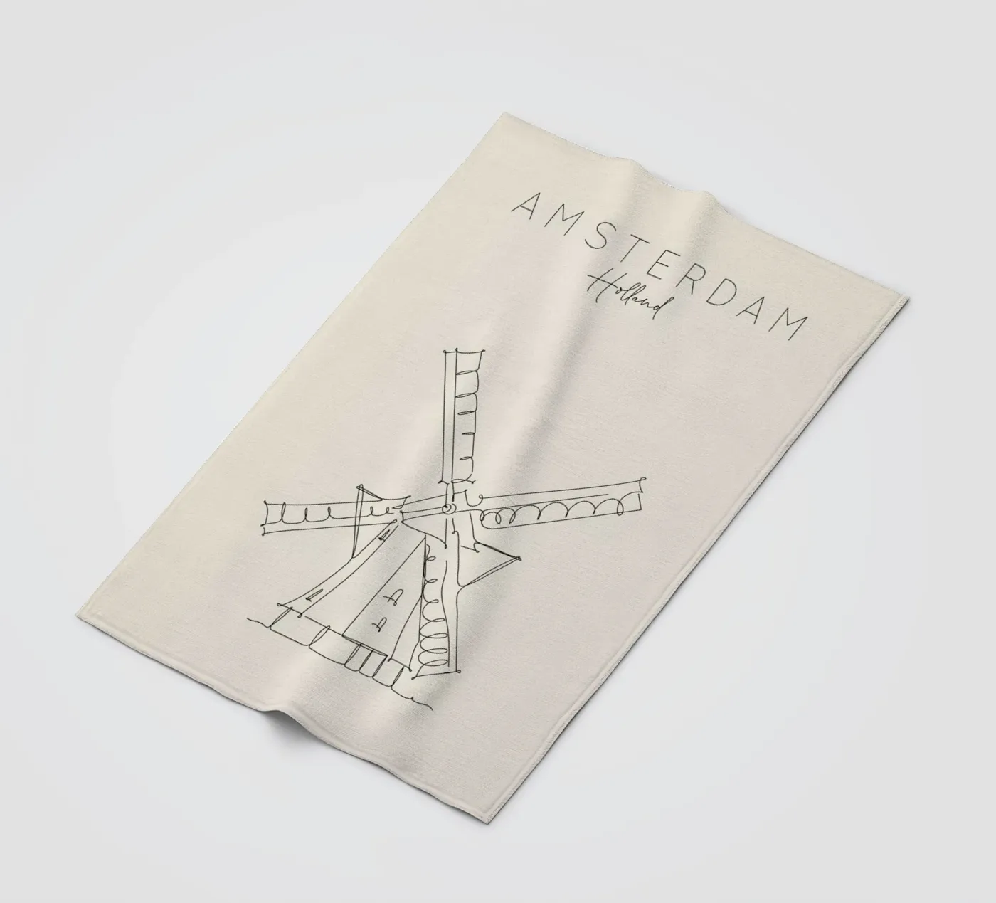 Amsterdam fleecedeken van The Cartography Collection