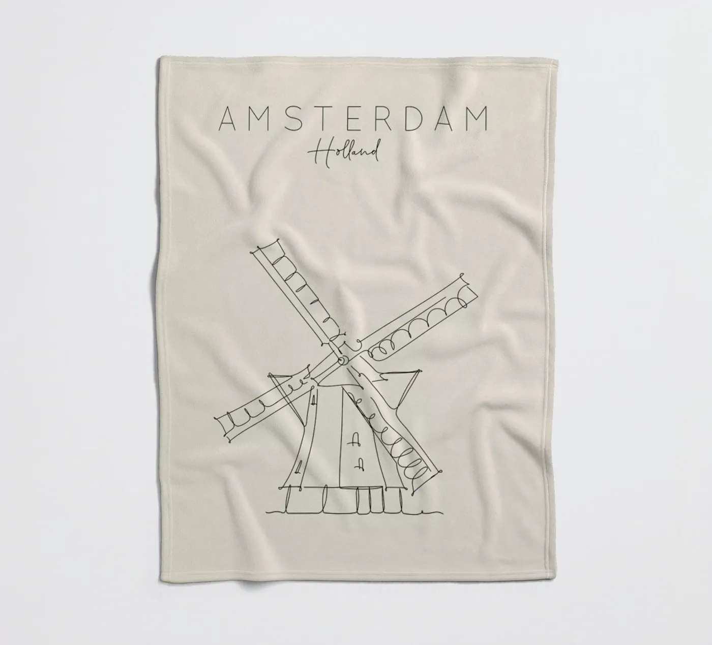 Amsterdam fleecedeken van The Cartography Collection