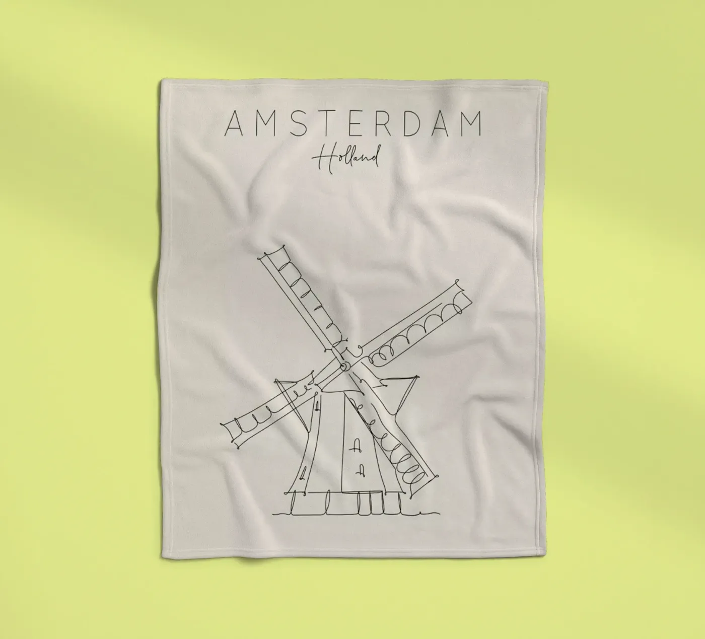 Amsterdam fleecedeken van The Cartography Collection