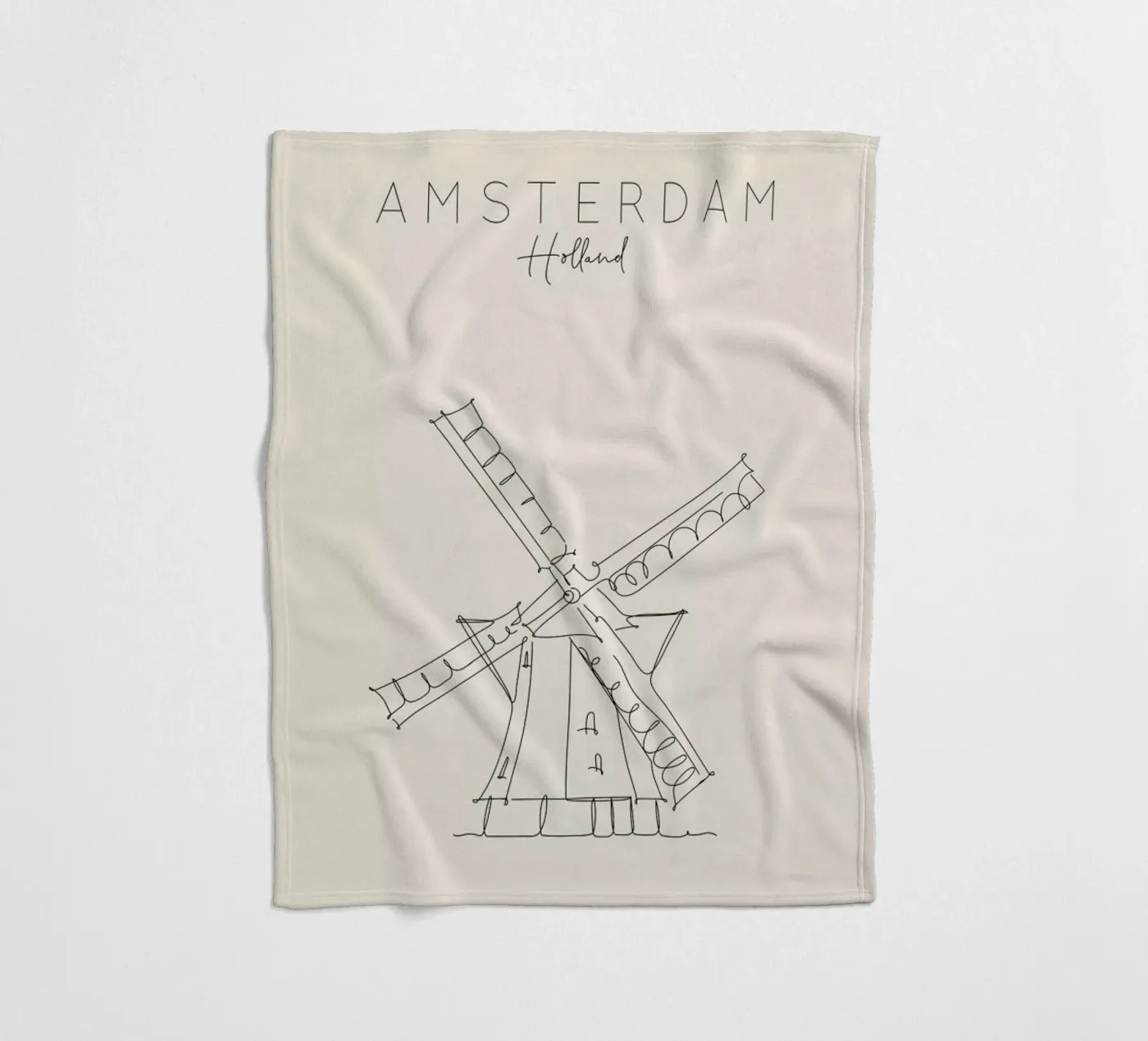 Amsterdam fleecedeken van The Cartography Collection