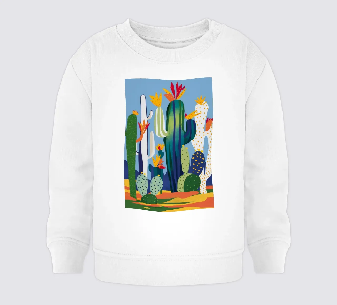 Cactus del deserto in fiore felpa neonato da Paez Harmony