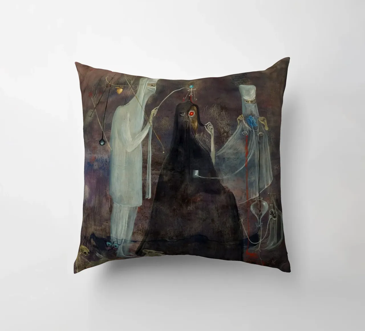 Leonora Carrington Operazione mercoledì cuscino da Kunze Gallery