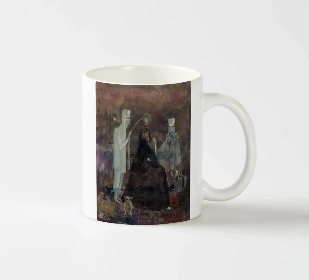 Leonora Carrington Operatie Woensdag keramische mok van Kunze Gallery