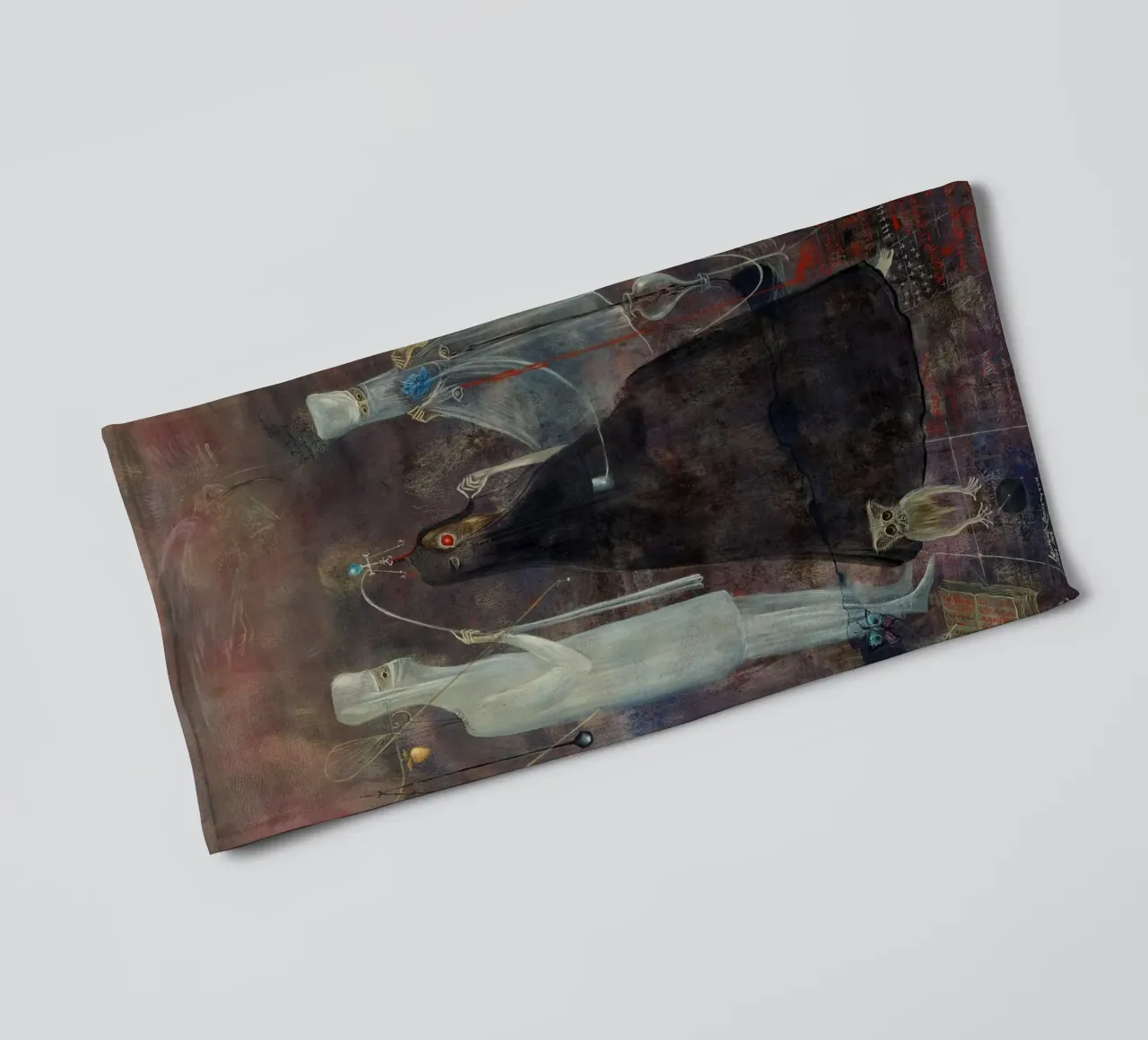Leonora Carrington Operazione mercoledì asciugamano da bagno da Kunze Gallery