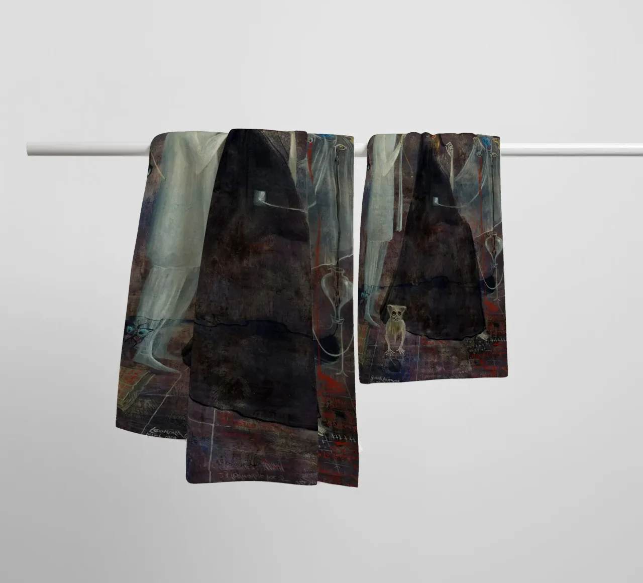 Leonora Carrington Operazione mercoledì asciugamano da bagno da Kunze Gallery
